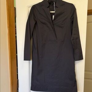 COS Charcoal Long-Sleeve Dress